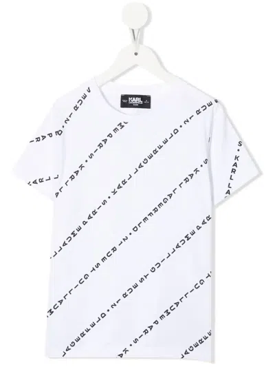 KARL LAGERFELD LOGO-PRINT SHORT-SLEEVE T-SHIRT