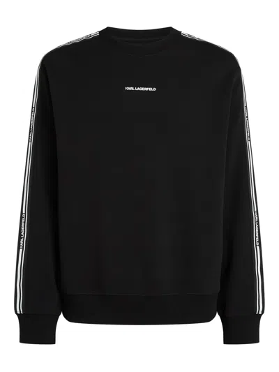 KARL LAGERFELD LOGO-PRINT SWEATSHIRT