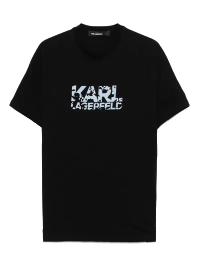 KARL LAGERFELD LOGO-PRINT T-SHIRT
