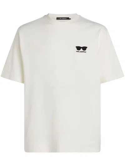 KARL LAGERFELD LOGO PRINT T-SHIRT