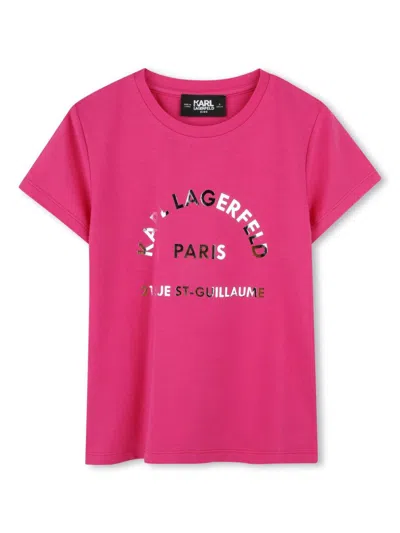 KARL LAGERFELD LOGO-PRINT T-SHIRT