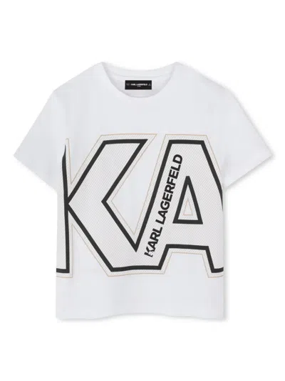 KARL LAGERFELD LOGO-PRINT T-SHIRT