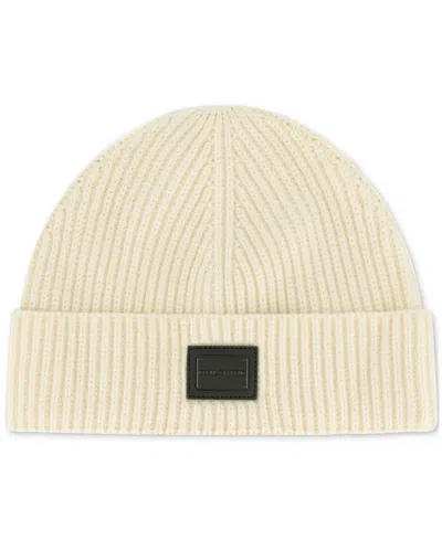 KARL LAGERFELD MEN'S FISHERMAN EMBLEM LOGO BEANIE