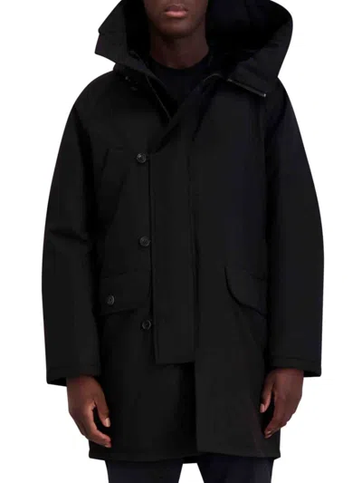 KARL LAGERFELD MEN'S HOODED RELAXED DOWN PARKA