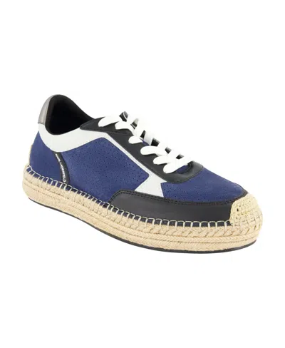 KARL LAGERFELD MEN'S LACE UP ESPADRILLE CHUNKY SOLE SNEAKERS