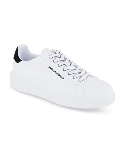 KARL LAGERFELD MEN'S LOGO PLAIN TOE SNEAKERS