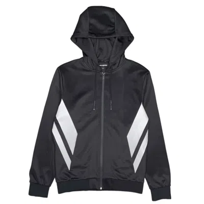 KARL LAGERFELD MEN'S ZIP-UP JACKET IN BLACK