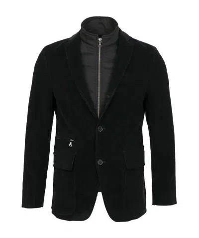 KARL LAGERFELD SINGLE-BREASTED ZIPPER SUIT JACKET