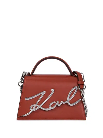 KARL LAGERFELD SMALL SIGNATURE CROSS BODY BAG