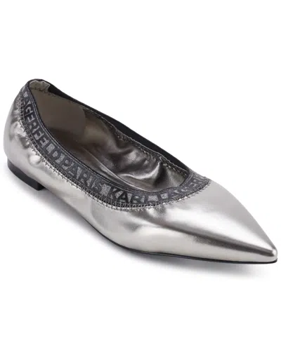 KARL LAGERFELD WOMEN'S VINETTE POINTED TOE BALLET FLATS