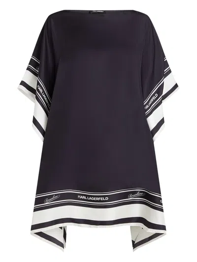 KARL LAGERFELD X BORSALINO SHEER SILK TUNIC