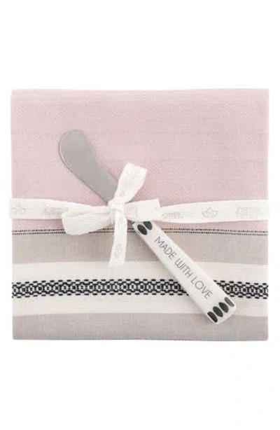KARMA GIFTS KARMA GIFTS LISBON TEA TOWEL & SPREADER KNIFE SET