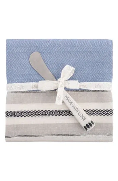 KARMA GIFTS KARMA GIFTS LISBON TEA TOWEL & SPREADER KNIFE SET