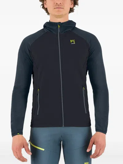 KARPOS LOGO-PRINT ZIP-UP HOODIE