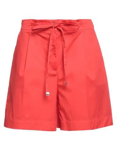 KARTIKA KARTIKA WOMAN SHORTS & BERMUDA SHORTS RED SIZE 6 COTTON, POLYAMIDE, ELASTANE