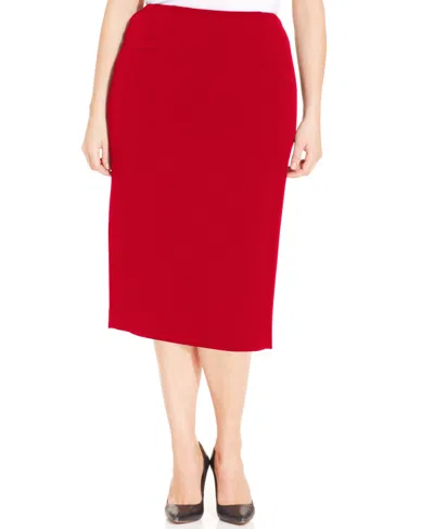 KASPER PLUS SIZE SKIMMER SKIRT