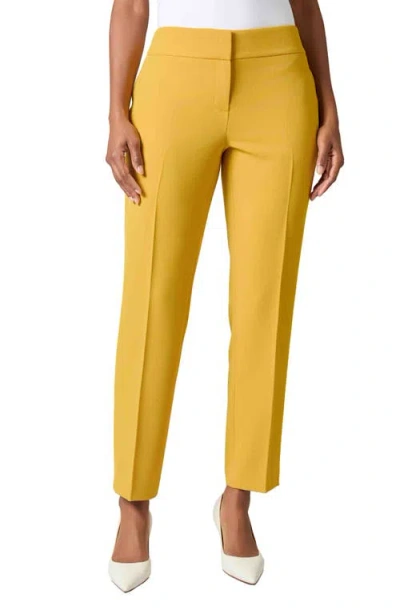 KASPER KASPER FLAT FRONT SLIM PANTS