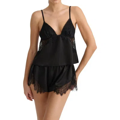 KAT THE LABEL KAT THE LABEL DARCY LACE INSET SATIN CAMISOLE