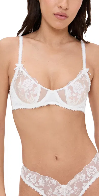 KAT THE LABEL JOJO UNDERWIRE BRA WHITE