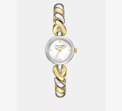 KATE SPADE MONROE TWIST TWO TONE WATCH