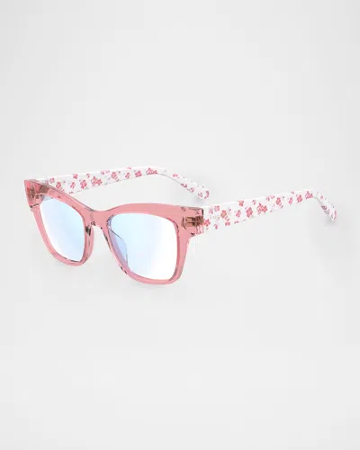 KATE SPADE MYNO CAT EYE BLUE BLOCK READING GLASSES