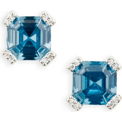 KATE SPADE KATE SPADE NEW YORK ASSCHER CUT CRYSTAL STUD EARRINGS