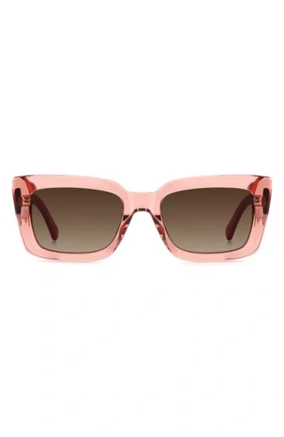 KATE SPADE KATE SPADE NEW YORK CAILIN 52MM RECTANGULAR SUNGLASSES