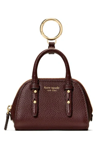 KATE SPADE KATE SPADE NEW YORK CHARMED PEBBLE LEATHER KEY FOB