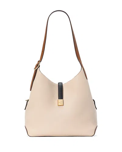 KATE SPADE KATE SPADE NEW YORK DECO COLOR BLOCKED PEBBLED LEATHER MEDIUM SHOULDER BAG