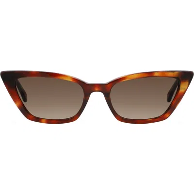 KATE SPADE KATE SPADE NEW YORK GENELL 52MM GRADIENT CAT EYE SUNGLASSES