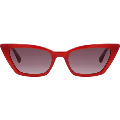 KATE SPADE KATE SPADE NEW YORK GENELL 52MM GRADIENT CAT EYE SUNGLASSES