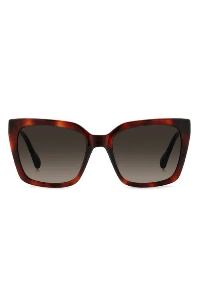 KATE SPADE KATE SPADE NEW YORK LILAH 55MM GRADIENT SQUARE SUNGLASSES