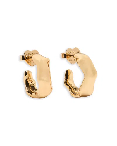 KATE SPADE KATE SPADE NEW YORK MOLTEN HOOP EARRINGS IN GOLD TONE