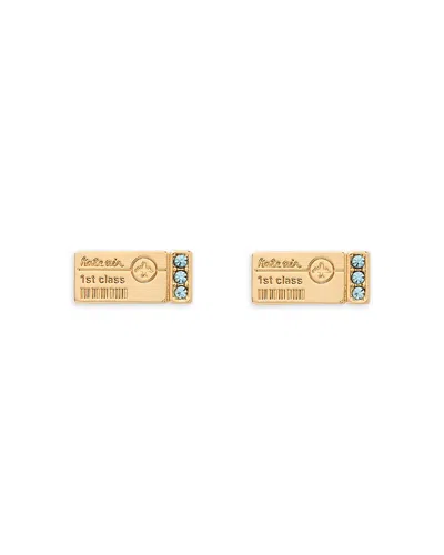 KATE SPADE KATE SPADE NEW YORK TICKET STUD EARRINGS