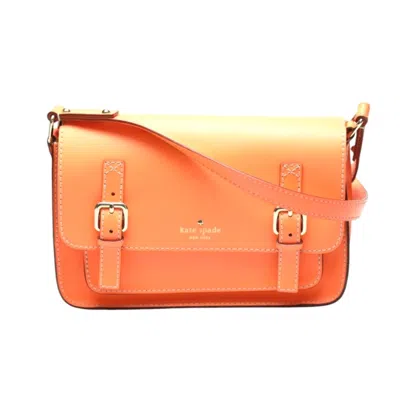 KATE SPADE KATE SPADE ORANGE LEATHER POCHETTE SHOULDER BAG (PRE-OWNED)