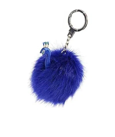 KATE SPADE PEACOCK PATTERN KEY CHAIN