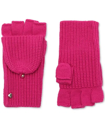 KATE SPADE WOMEN'S SPADE LOGO POP-TOP GLOVES