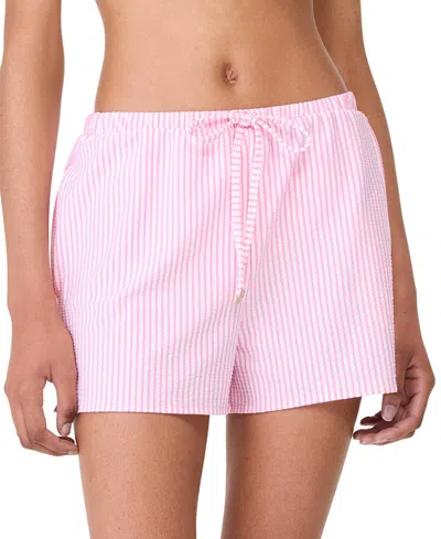 KATE SPADE KATE SPADE WOMEN'S STRIPED COVER-UP SHORTS