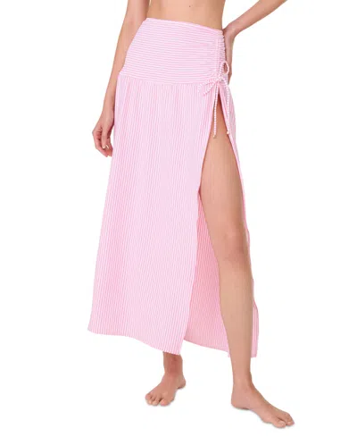 KATE SPADE KATE SPADE WOMEN'S STRIPED SIDE-TIE COVER-UP SKIRT