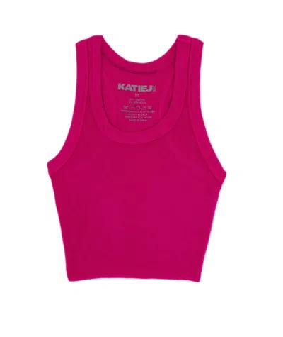 KATIEJNYC JUNIORS WOMEN LIVI TANK TOP IN SHOCKING PINK