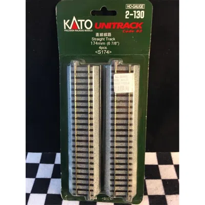 KATO 174 MM STRAIGHT TRACK - PACK OF 4