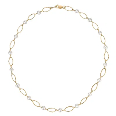 KATY FAYE WOMEN'S GOLD / WHITE MARGOT NECKLACE