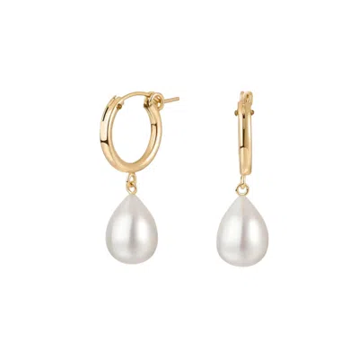 KATY FAYE WOMEN'S GOLD / WHITE PAULINE PEARL EARRINGS