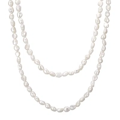 KATY FAYE WOMEN'S WHITE CHANTAL PEARL NECKLACE