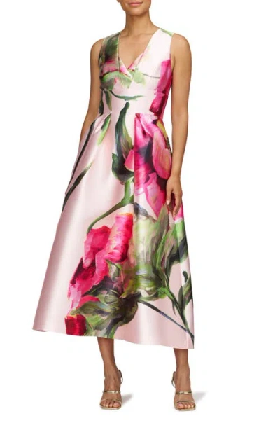 KAY UNGER KAY UNGER REGINA FLORAL MIDI DRESS