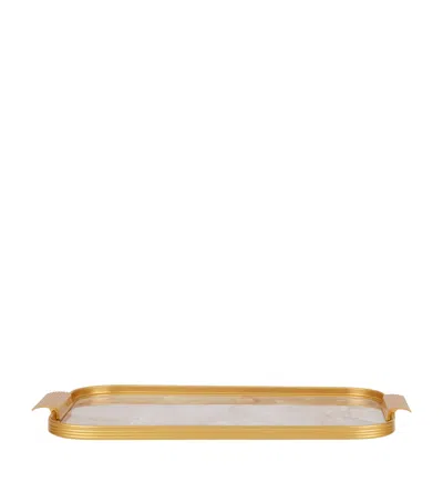 KAYMET MARBLE RIBBED TRAY