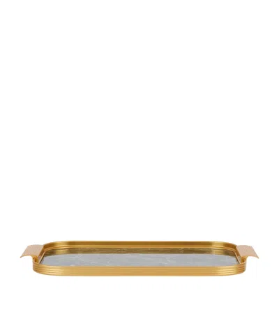 KAYMET MARBLE RIBBED TRAY
