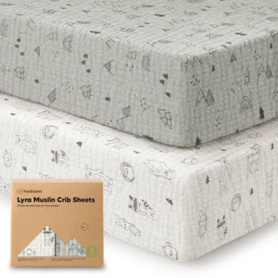 KEABABIES KEABABIES 2-PACK LYRA MUSLIN CRIB SHEETS