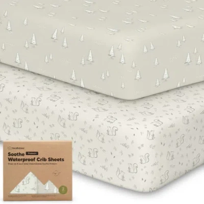 KEABABIES KEABABIES 2-PACK SOOTHE [PROTECT+] WATERPROOF CRIB SHEETS