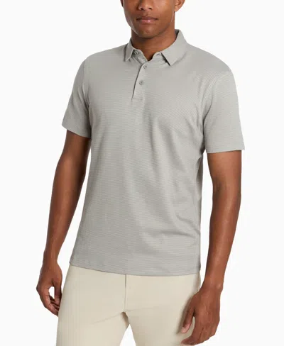 KENNETH COLE MEN'S SLIM-FIT TWO-TONED TEXTURED-KNIT POLO SHIRT